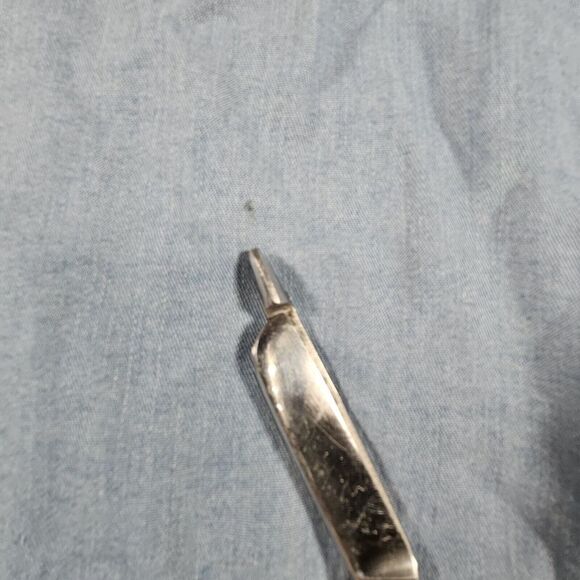 J Jill Denim Womens XL Chambray Shirt Popover Button Relaxed Peasant Blouse - Picture 3 of 13